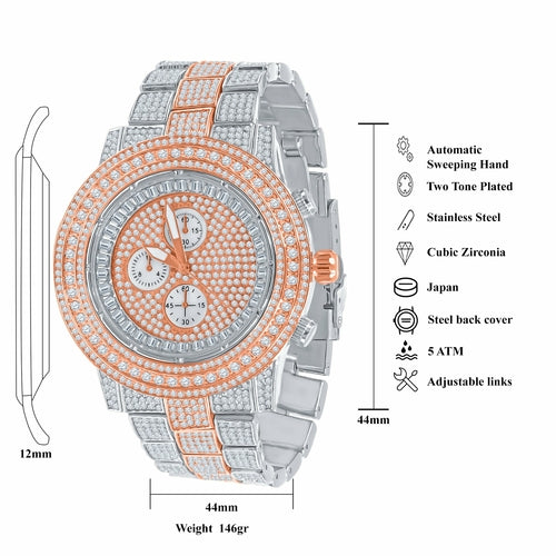 COMELY HIP HOP METAL WATCH