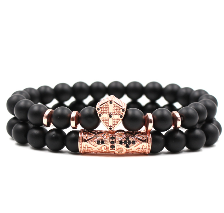 Classic Black Beads 2pc/Set LMH Beauty