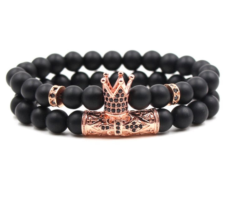 Classic Black Beads 2pc/Set LMH Beauty