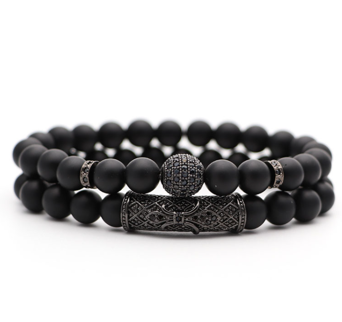 Classic Black Beads 2pc/Set LMH Beauty