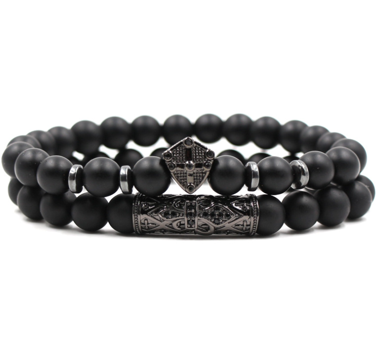 Classic Black Beads 2pc/Set LMH Beauty