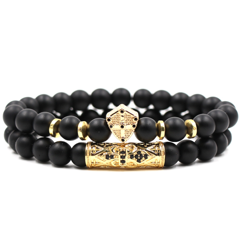 Classic Black Beads 2pc/Set LMH Beauty