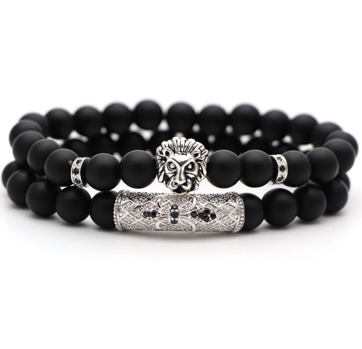 Classic Black Beads 2pc/Set LMH Beauty