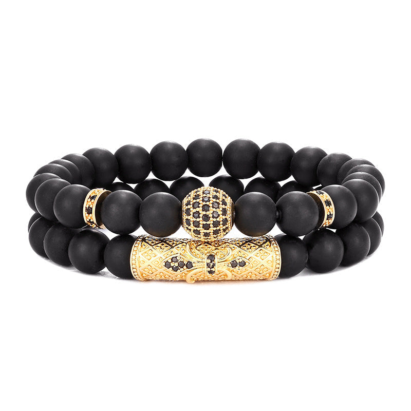 Classic Black Beads 2pc/Set LMH Beauty