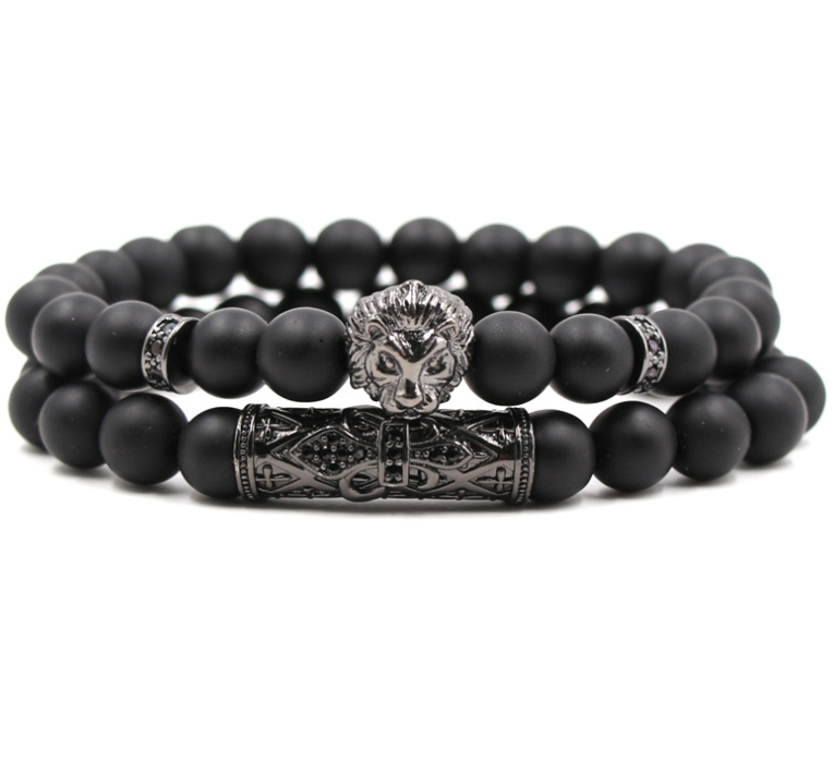 Classic Black Beads 2pc/Set LMH Beauty