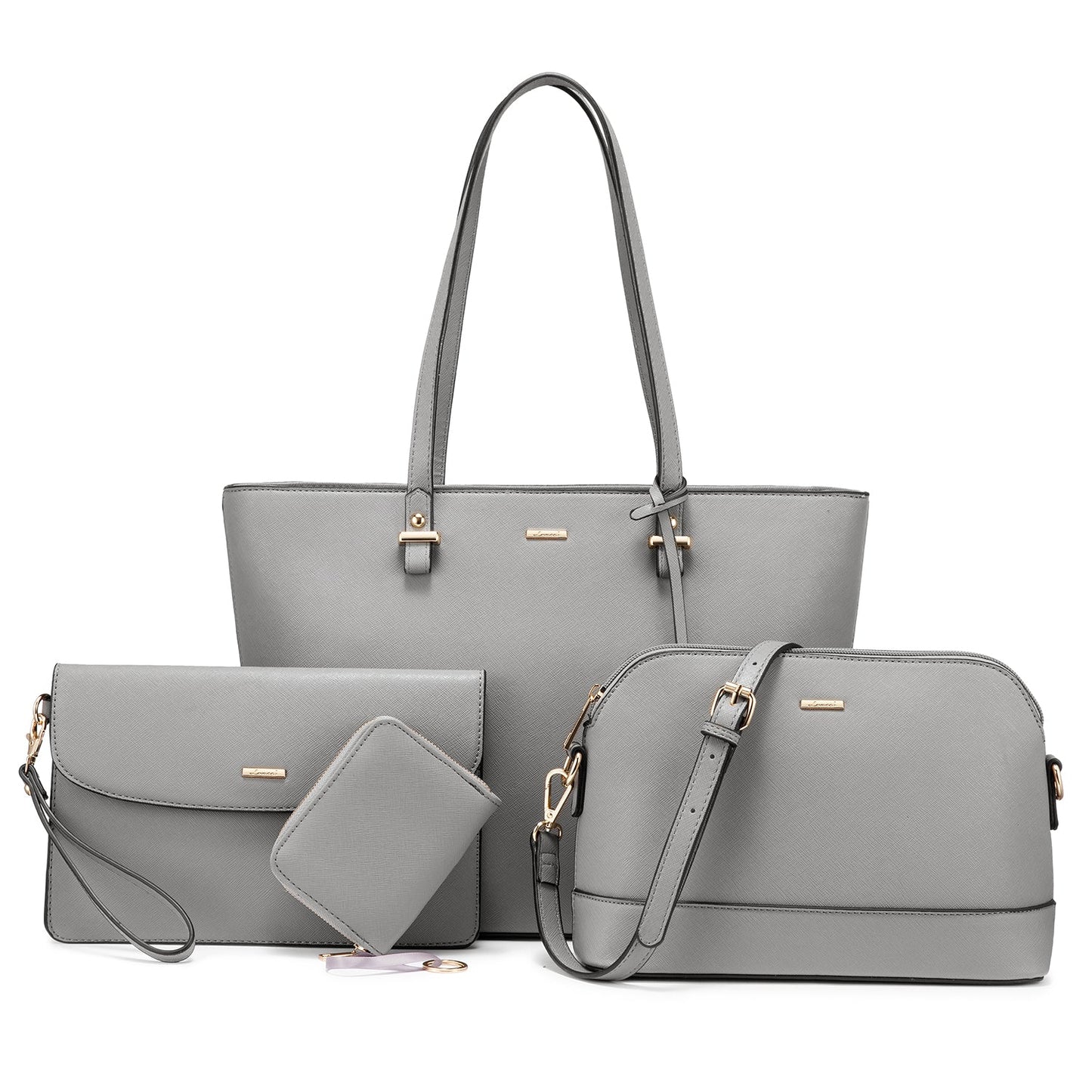 Women 3 piece Leather Handbag Set LMH Beauty