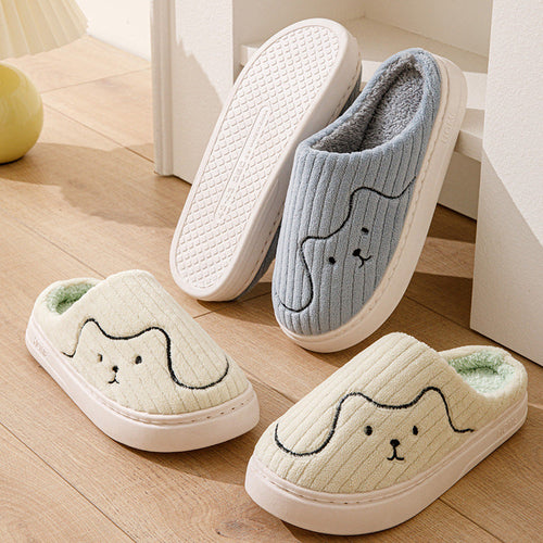 Striped Cat Slippers Indoor Couple Non-slip Floor Bedroom Slipper