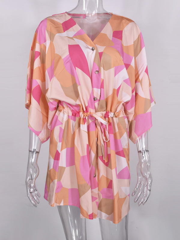 Women's Woven Flower Casual Dress