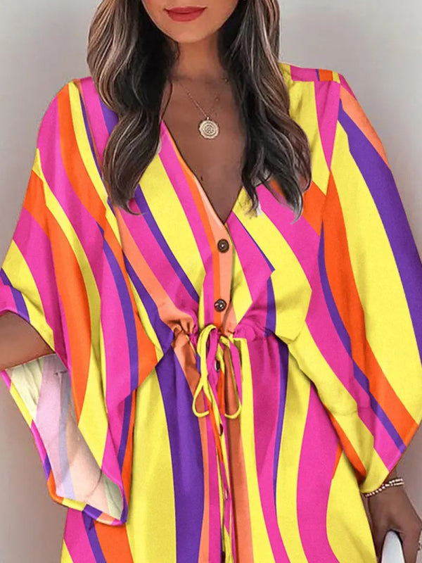 Women's Woven Flower Casual Dress