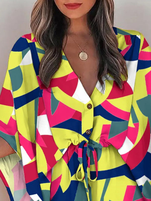 Women's Woven Flower Casual Dress