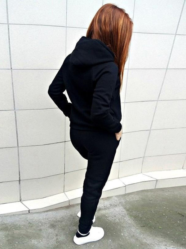 Women's Casual Fleece Hoodie Set