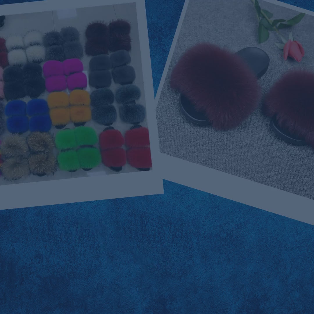 Ladies Fur Slippers by@Vidoo