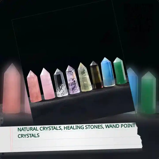 Natural Crystals, Healing Stones, Wand Point Crystals by@Outfy