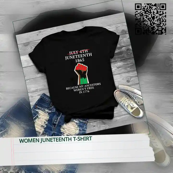 Women Juneteenth T-Shirt by@Outfy
