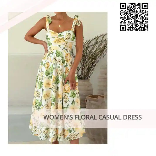 Women's Floral Casual Dress by@Outfy