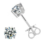 925 Sterling Silver Moissanite Diamond Classic Stud Earrings LMH Beauty