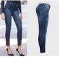 Jeans New Mid rise Stretch Split Leg Trendy High Quality Washed Cropped Jeans LMH Beauty