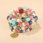 Multi Layer Bead Beaded Boho Charm Bracelet Set LMH Beauty