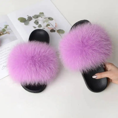 Women Faux Fur Slippers