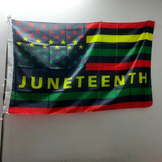 Juneteenth Heritage Flag 90x150cm Durable Polyester for Cultural Celebrations, Indoor Wall Art & Outdoor Events