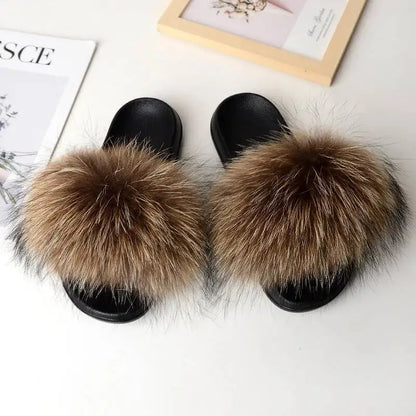 Women Faux Fur Slippers