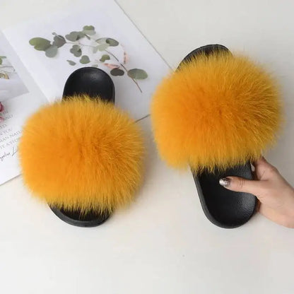 Women Faux Fur Slippers