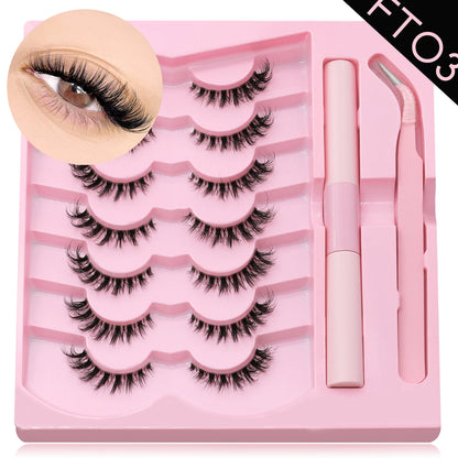 Cat Eye, Mink Lash Extension Kit with Bond, Seal, and Lash Applicator