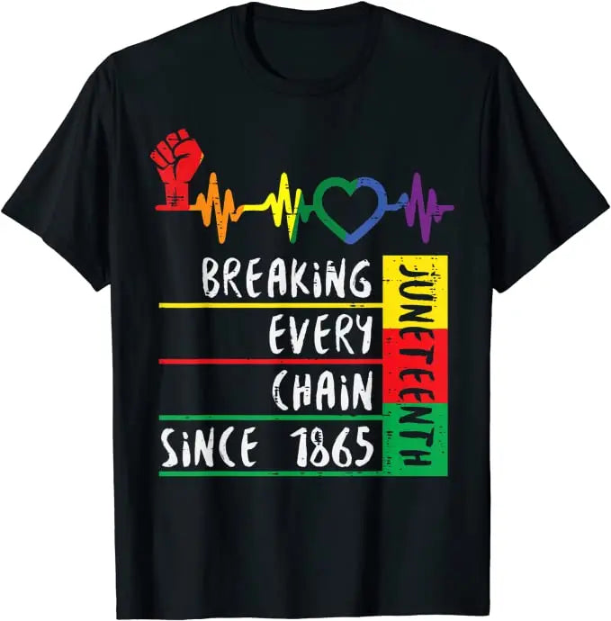 Juneteenth Heartbeat  Of Black History  T-Shirts