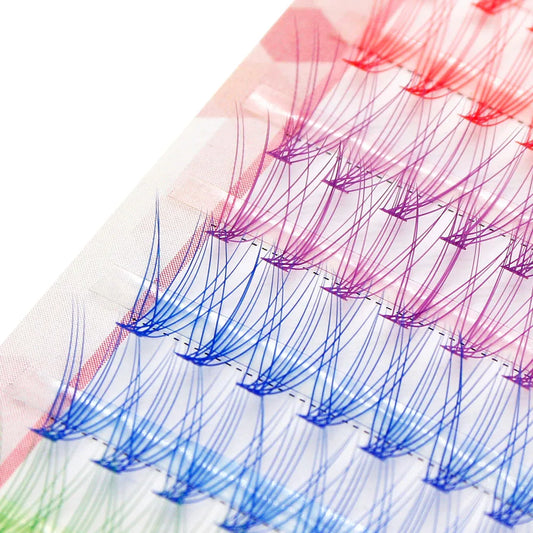 Colored mink eyelashes, Multi colored eyelashes