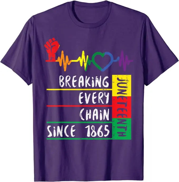 Juneteenth Heartbeat  Of Black History  T-Shirts