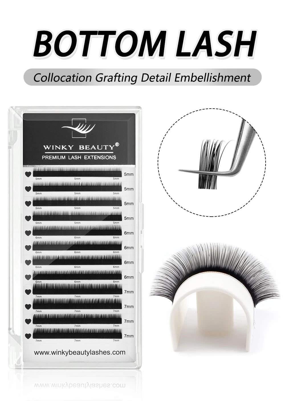Mink Individual Bottom Eyelash Extension