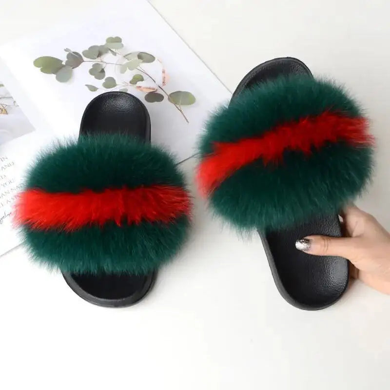 Women Faux Fur Slippers
