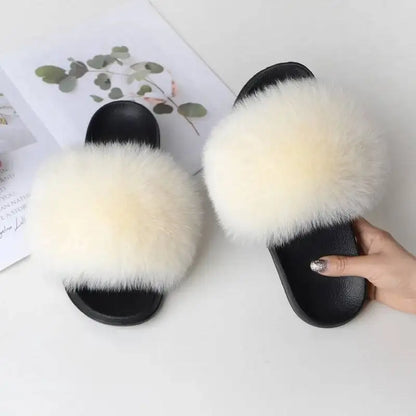 Women Faux Fur Slippers