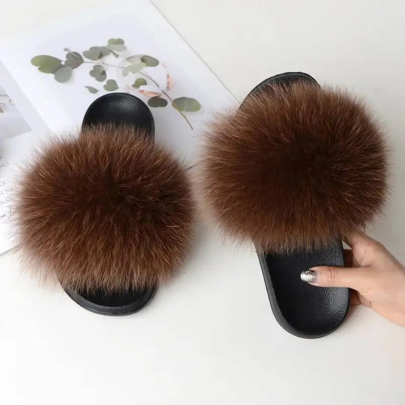 Women Faux Fur Slippers
