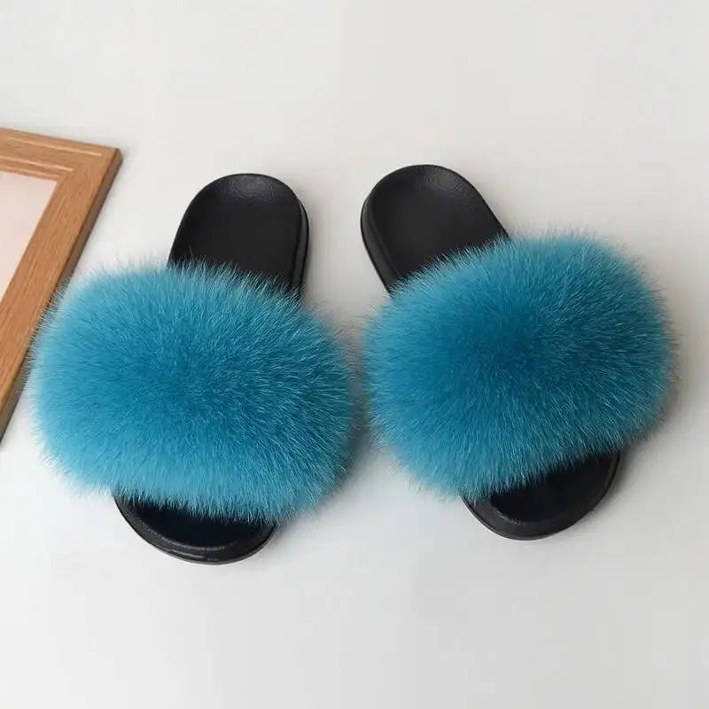 Women Faux Fur Slippers