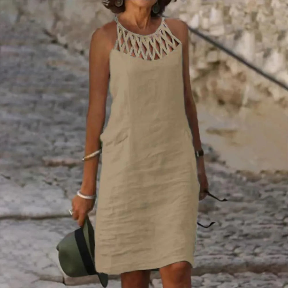 Women Linen Tunic Dress