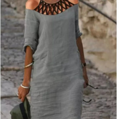 Women Linen Tunic Dress