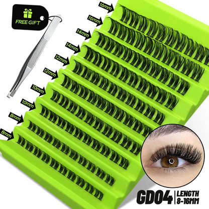 Cat Eye, Mink Lash Extension Kit with Bond, Seal, and Lash Applicator