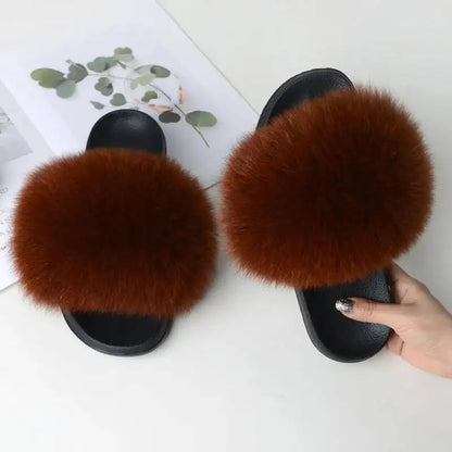 Women Faux Fur Slippers