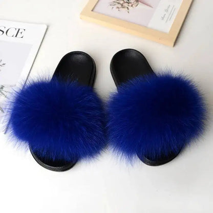 Women Faux Fur Slippers