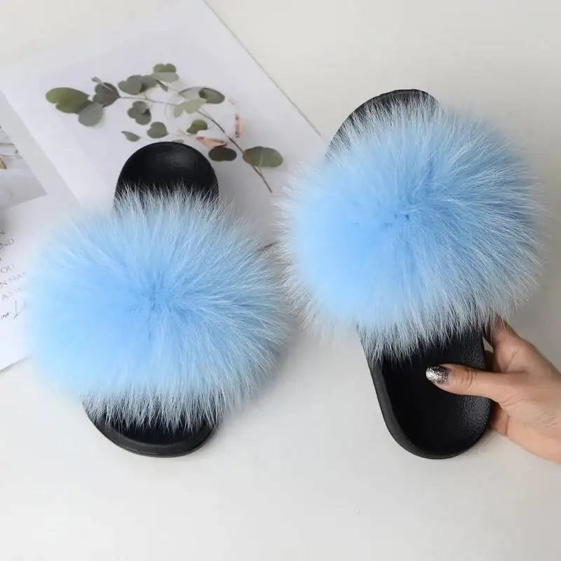 Women Faux Fur Slippers