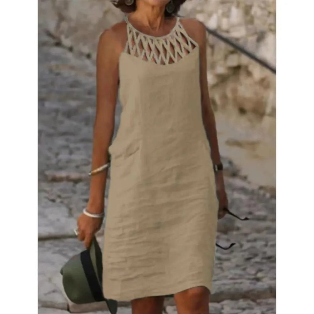 Women Linen Tunic Dress