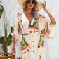 Women's Woven Flower Casual Dress