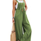 Women's Solid Color Casual Bib Trousers