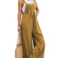 Women's Solid Color Casual Bib Trousers