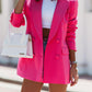 Women's fashion autumn and winter long-sleeved double-breasted suit collar jacket