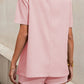 Women's OL temperament solid color suit jacket high waist shorts two-piece set