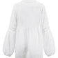Women's Chiffon  Lace Loose Balloon Sleeve Top