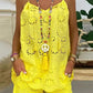 Women's Camisole Embroidered Shorts Set