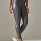New plus size women's leggings high waist tight sexy PU leather pants colorful yoga pants